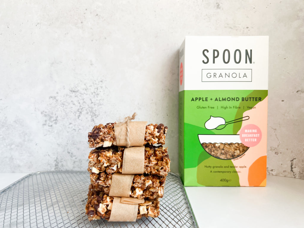 APPLE + ALMOND BUTTER CHEWY GRANOLA BARS Spoon Cereals
