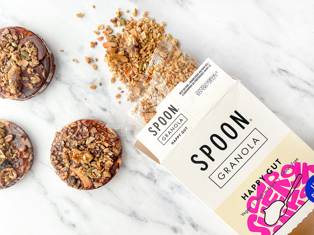 VIRAL CHOCOLATE + GRANOLA COVERED RICE CAKE